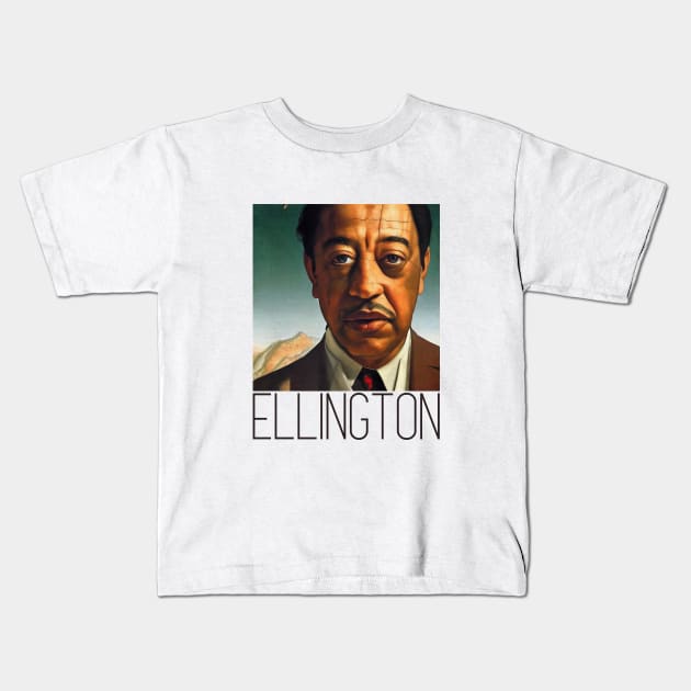 DUKE ELLINGTON Kids T-Shirt by Cryptilian